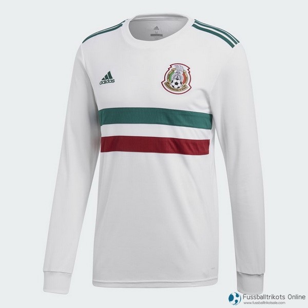 Mexico Trikot Auswarts ML 2018 Weiß Fussballtrikots Günstig